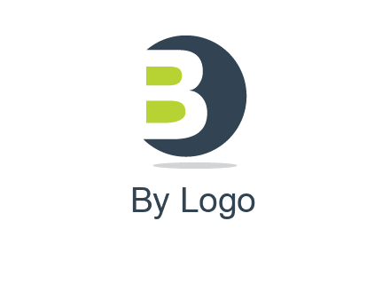 Upper letter B in circular logo