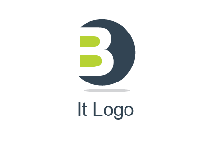 Upper letter B in circular logo
