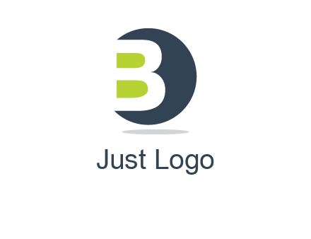 Upper letter B in circular logo