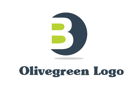 Upper letter B in circular logo