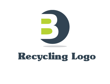 Upper letter B in circular logo