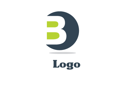 Upper letter B in circular logo