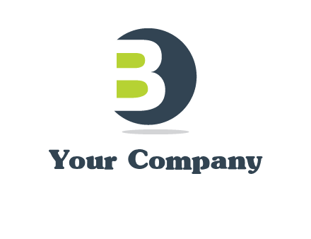 Upper letter B in circular logo