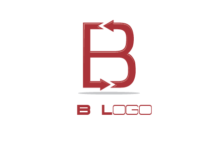 B letter arrow