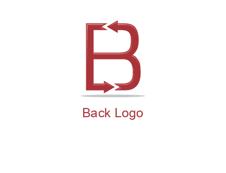 B letter arrow
