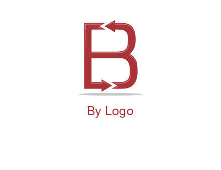 B letter arrow