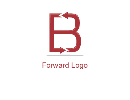 B letter arrow