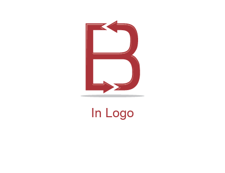B letter arrow