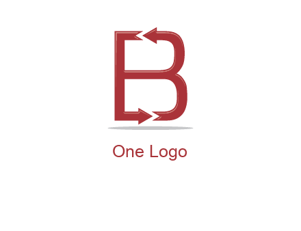 B letter arrow