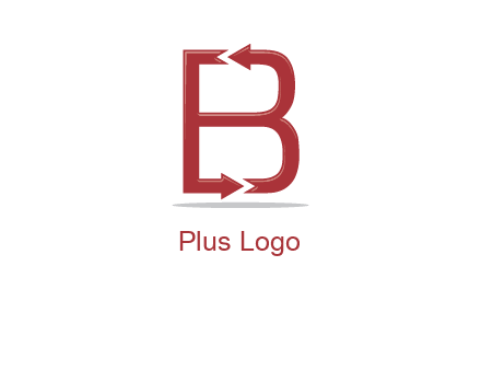 B letter arrow