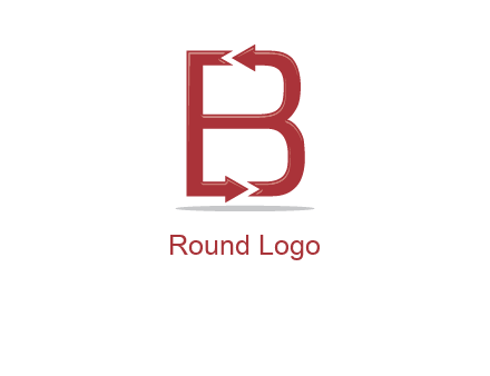 B letter arrow