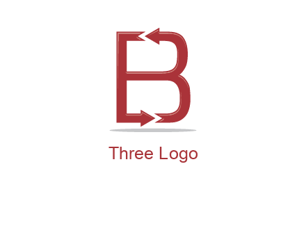 B letter arrow