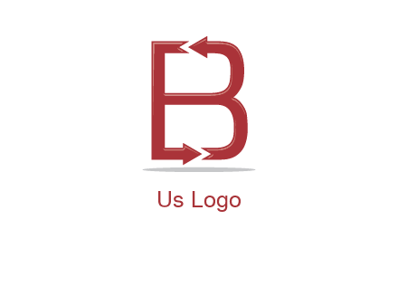 B letter arrow