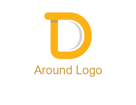 curve Letter D logo
