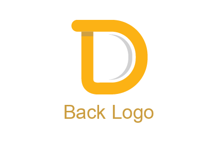 curve Letter D logo