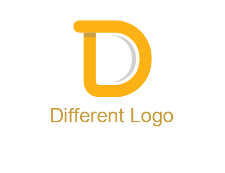 curve Letter D logo