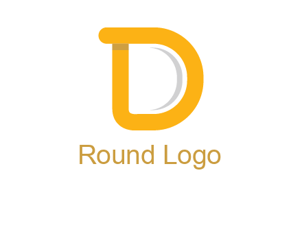 curve Letter D logo