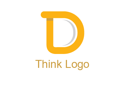 curve Letter D logo