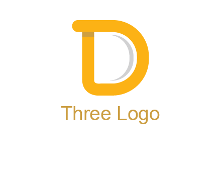 curve Letter D logo