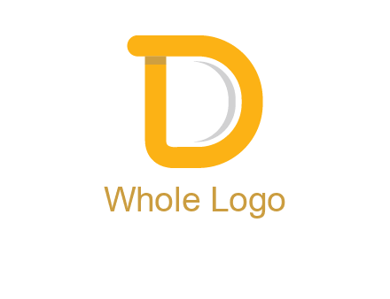 curve Letter D logo