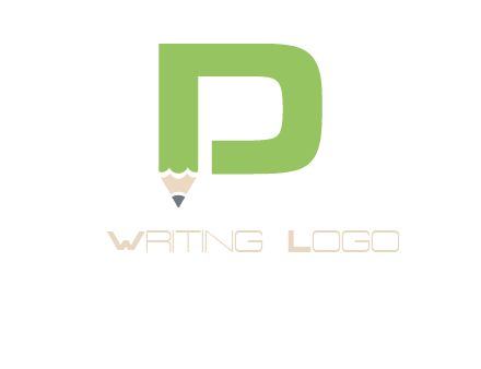 Pencil icon in letter D