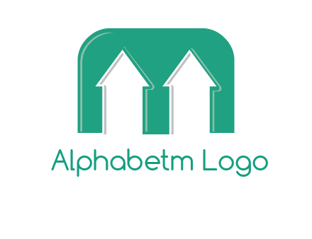 home icon in Letter M logo