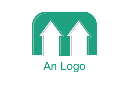 home icon in Letter M logo