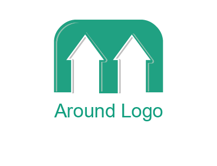 home icon in Letter M logo