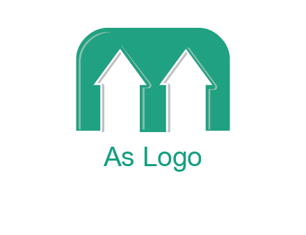home icon in Letter M logo