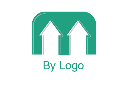 home icon in Letter M logo