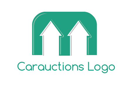 home icon in Letter M logo