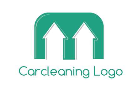 home icon in Letter M logo