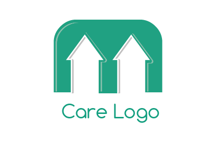 home icon in Letter M logo
