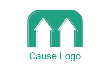 home icon in Letter M logo