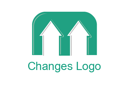 home icon in Letter M logo