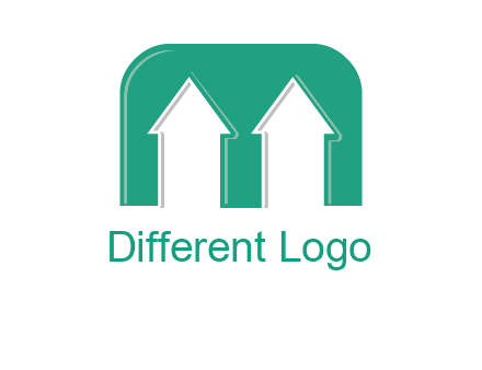 home icon in Letter M logo