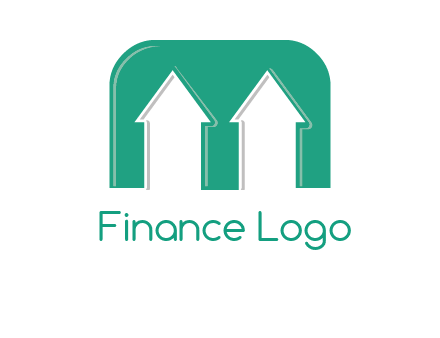 home icon in Letter M logo