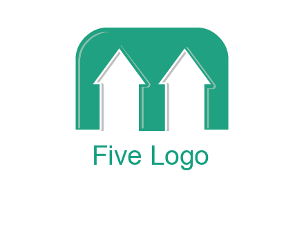 home icon in Letter M logo