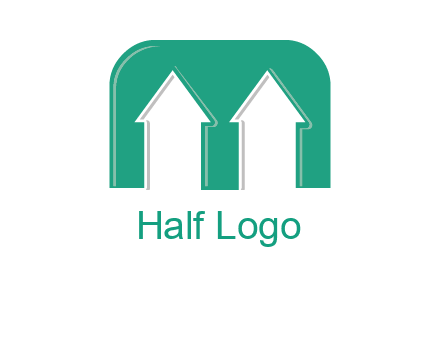 home icon in Letter M logo