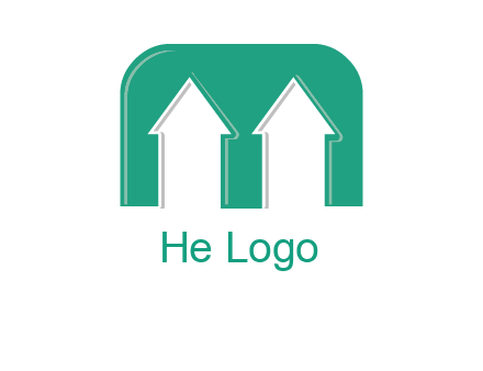 home icon in Letter M logo