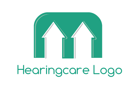 home icon in Letter M logo