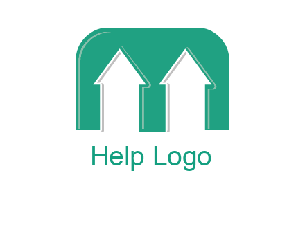 home icon in Letter M logo