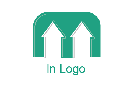 home icon in Letter M logo