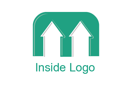 home icon in Letter M logo