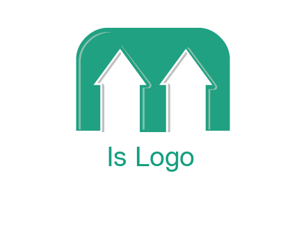 home icon in Letter M logo