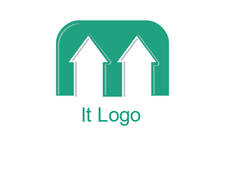 home icon in Letter M logo