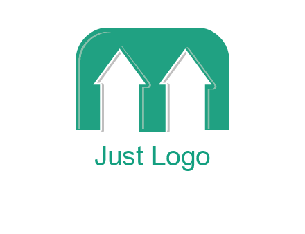 home icon in Letter M logo