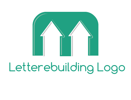home icon in Letter M logo