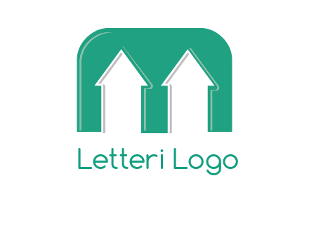 home icon in Letter M logo
