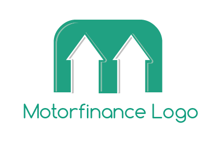 home icon in Letter M logo